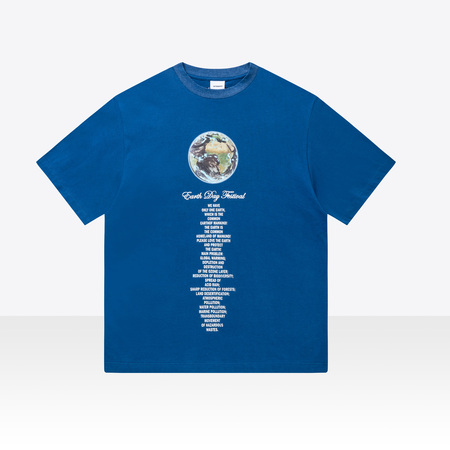 大西洋蓝世界地球日主题大廓形T恤